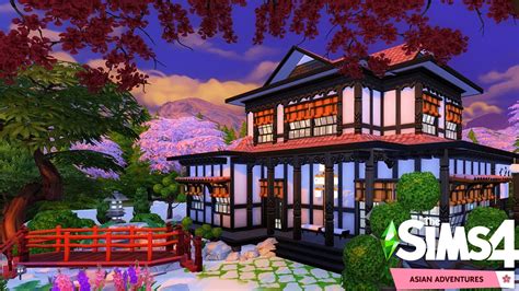 Japanese Restaurant Sakurasquad Sims 4 Speed Build Youtube