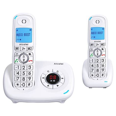 Alcatel Xl585 Voice Duo White Cordless Phone Ldlc 3 Year Warranty