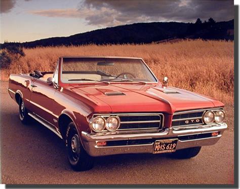 Pontiac Gto History From Its Original Printings Car Poster