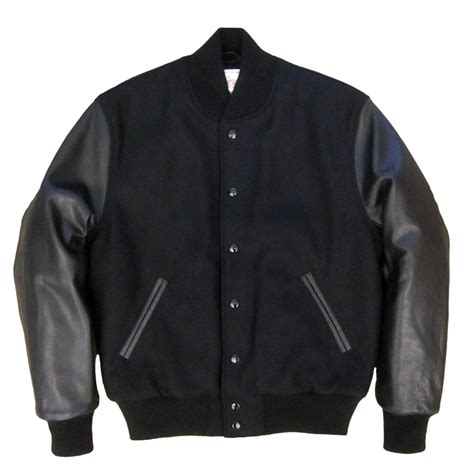 Blackblack Classic Fit Varsity Jacket Golden Bear Sportswear