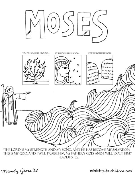 Bible Coloring Page The Story Of Moses Bible Coloring Pages Bible