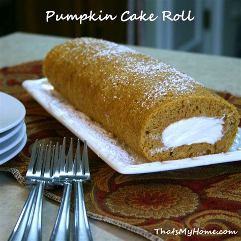 A tasty, twirly homemade pumpkin roll cake that makes for an unforgettable presentation. Pumpkin Cake Roll - Recipes Food and Cooking