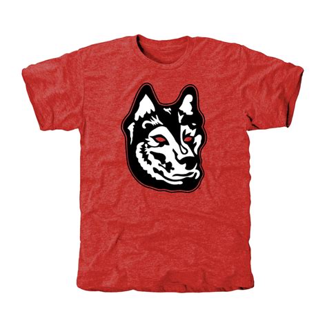 Northeastern Huskies Red Auxiliary Logo Tri Blend T Shirt