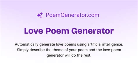 Ai Love Poem Generator Poetry Tips