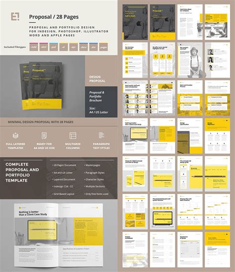 Creative Project Proposal Template Set Free Business Proposal Template