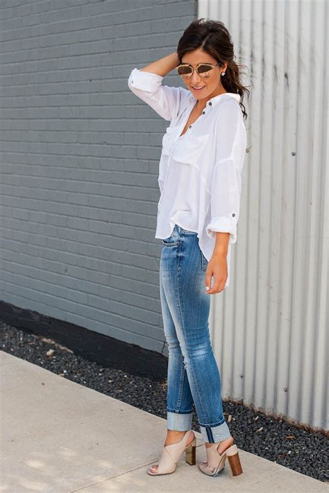 White Tee Jeans My Darling Diary Modest Summer Outfits White Tee