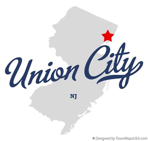 Map Of Union City Nj New Jersey