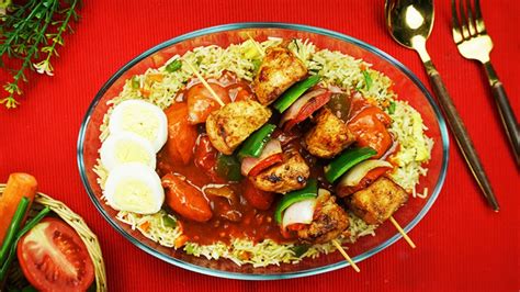 Chicken Shashlik With Fried Rice By Sooperchef Youtube