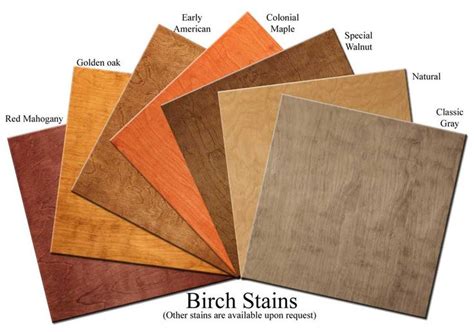Birch Veneer Tiles Wood Stain Colors Wood Stain Color Chart