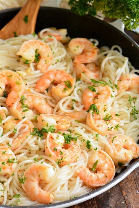 shrimp scampi will cook for smiles