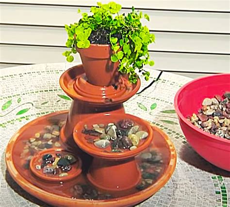 How To Make A Terracotta Fountain Mosaic Flower Pots Diy Terra Cotta