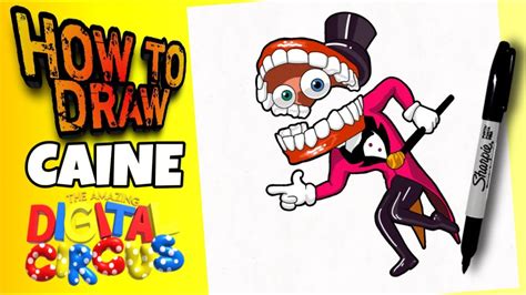 HOW TO DRAW CAINE FROM THE AMAZING DIGITAL CIRCUS Como Dibujar A