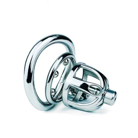 2022 new small sissy chastity cages with screw cock lock stainless steel bdsm device removable