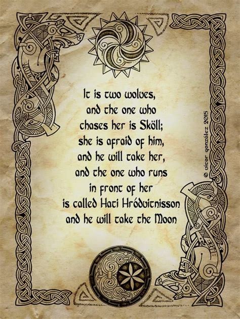 Ars Celtica Celtic And Norse Art By Vítor González Hati And Sköll The