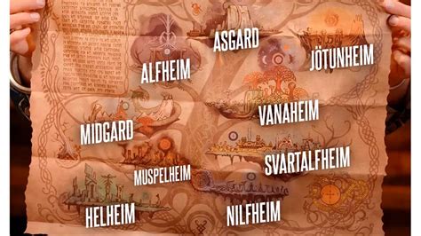God Of War Ragnarok Confira O Mapa Com Todos Os Reinos Do Jogo