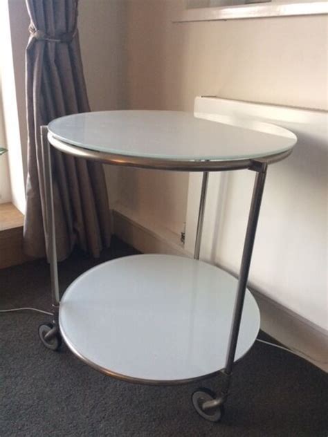 The shape of the lack side table is very blocky and modern. White side table IKEA "STRIND" | in Hampstead, London | Gumtree