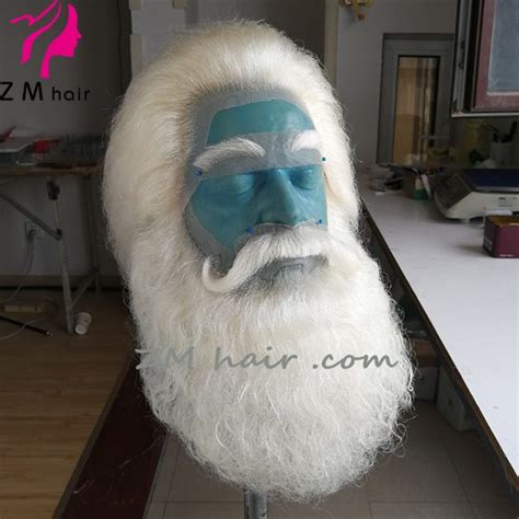 2021 Custom New Tim Alen Wavy Yak Santa Claus Wig And Beard Set Y 26