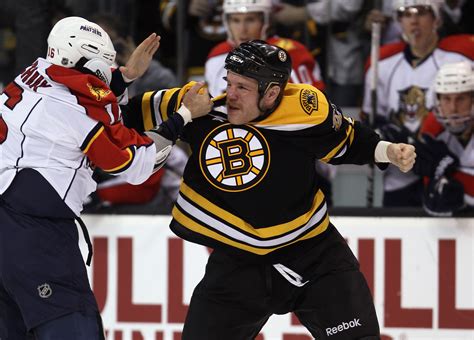 Boston Bruins The Top 10 Fights Of The 2010 2011 Season Bleacher