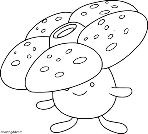 Vileplume Coloring Page ColoringAll