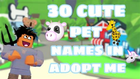 Aesthetic Names For Adopt Me Pets