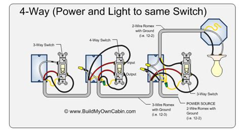 4 Way Switch Wiring 1 Light Wiring Diagram