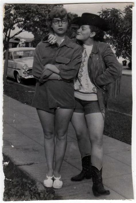 Smoking Cowgirl And Her Unimpressed Friend C 1950s Vintage Lesbian Vintage Photos Vintage Life