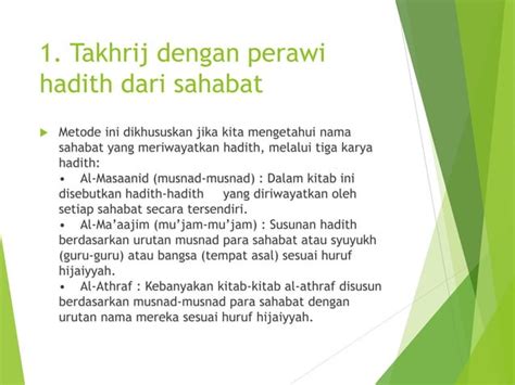 takhrij al hadith ppt