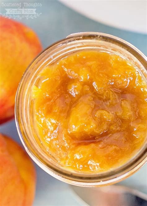 Easy Homemade Peach Jam Recipe No Pectin Scattered Thoughts Of A