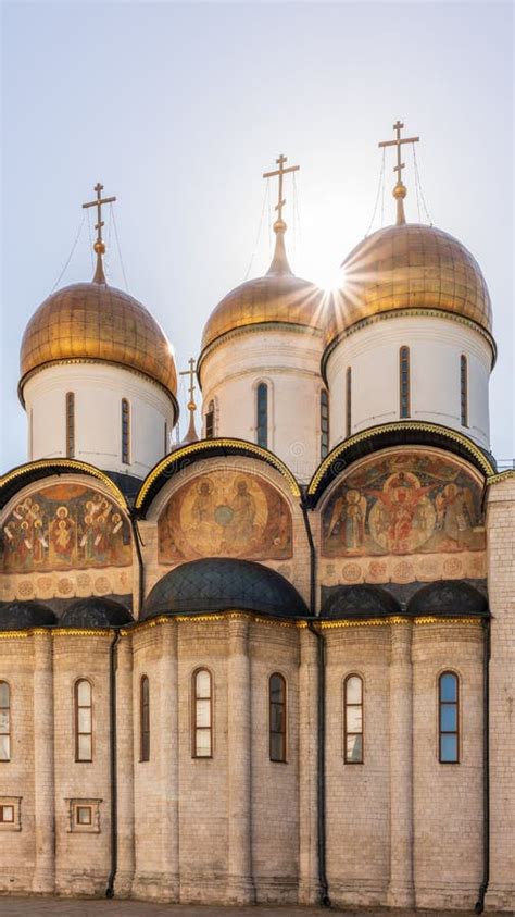 The Dormition Cathedral In Moscow Kremlin Also Known As The Assumption
