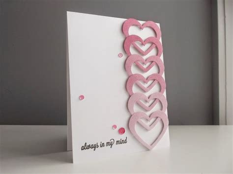 Twine Around Valentine S Card After Arranging The Hearts Over The Card