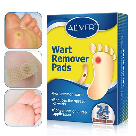 Buy Wart Removal Pad Wart Remover Plasters 24 Pcs Box Professional Removes Common And Plantar