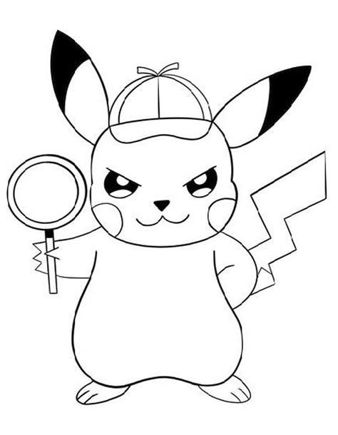 Cute Baby Pikachu Coloring Page Anime Coloring Pages