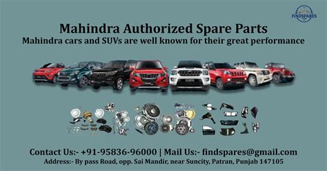 Mahindra Authorized Spare Parts Dealer In India Findspares Store