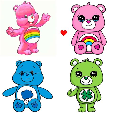 20 Easy Care Bear Drawing Ideas Step By Step Blitsy
