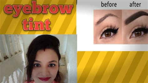 How To Tint Eye Brows At Home Tutorial Youtube