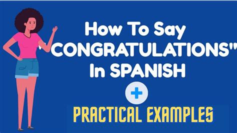 How To Say Congratulations In Spanish Youtube