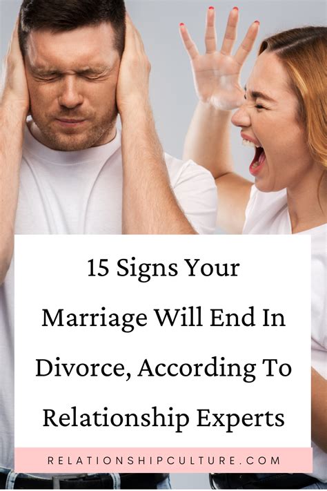 15 Signs Your Marriage Will End In Divorce Relationship Culture