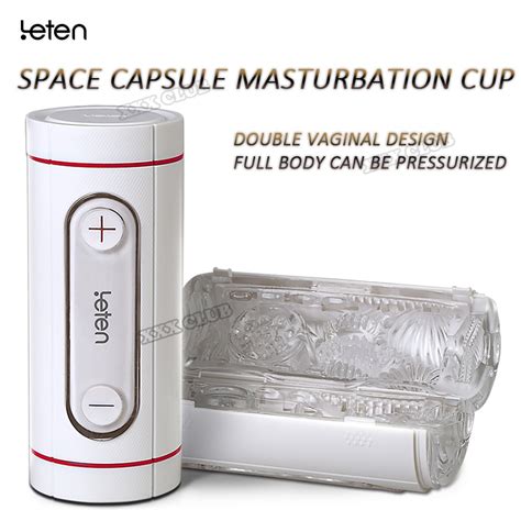 leten male masturbation cup attach dual vagina with double hand squeezed technology realistic