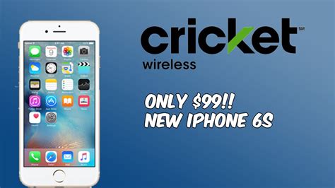 Iphone 6s For Only 99 Cricket Wireless Promotion Youtube