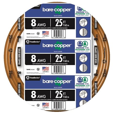 Southwire Ft Gauge Solid Soft Drawn Copper Bare Wire By The Roll At Lowes Com