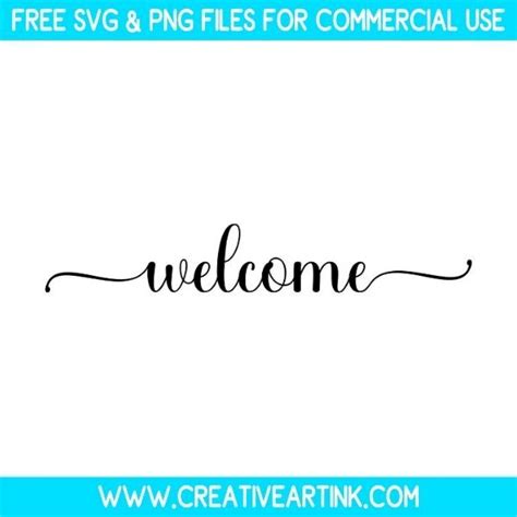 Simple Welcome Svg Free Svg Creativeartink