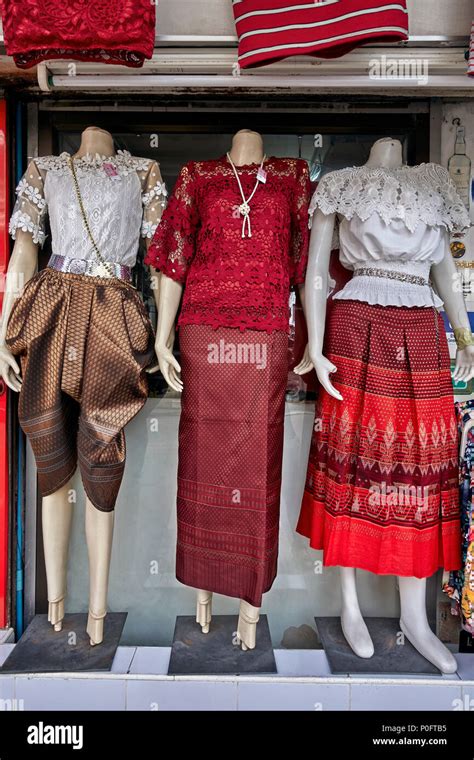 thailand traditional dress varying design examples of female dresses crafted in the traditional
