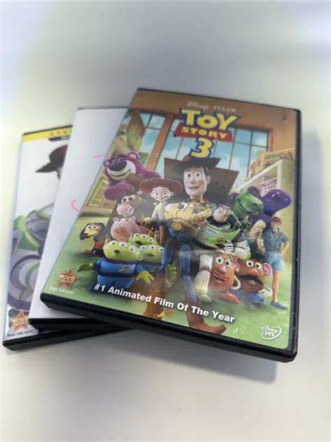 Toy Story 1 2 And 3 Dvds Movie Lot Walt Disney Pixar 999 Picclick