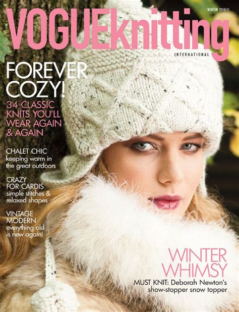Sittin And Knittin Vogue Knitting Magazine Winter Issue