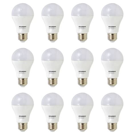 Sylvania A19 40w E26 Non Dimmable Soft White Led Light Bulbs 12 Bulbs