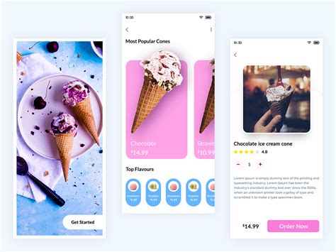 Ice Cream App By Artoon Solutions On Dribbble