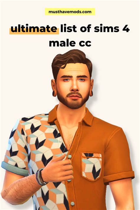 Sims 4 Men Clothing Sims 4 Male Clothes Aesthetic Clothes Men Sims 4