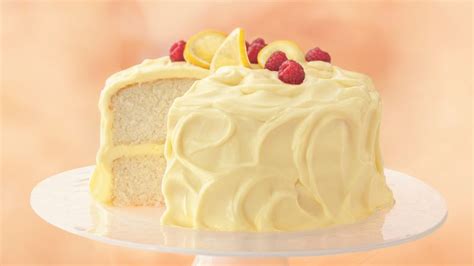 Soft, moist, rich, firm and better than scratch! Lemon Cake with Whipping Cream Mousse recipe from Betty Crocker