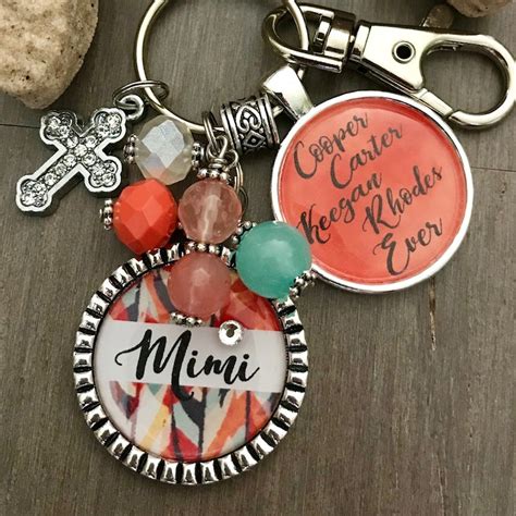 Mimi T Custom Name Keychain T For Mimi From Etsy