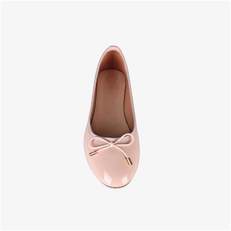 Womens Ladies Patent Flat Shoes Ballerina Ballet Dolly Court Pumps Slip